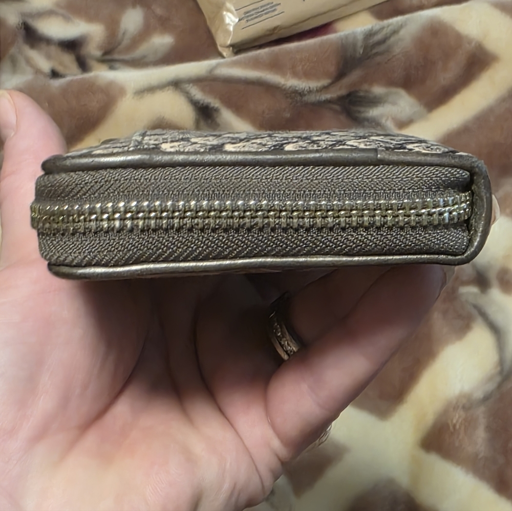 Coach Gray Snake Pattern Wallet - image 5